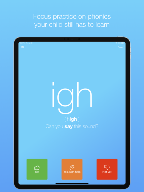 Bright Phonics iPad screenshot