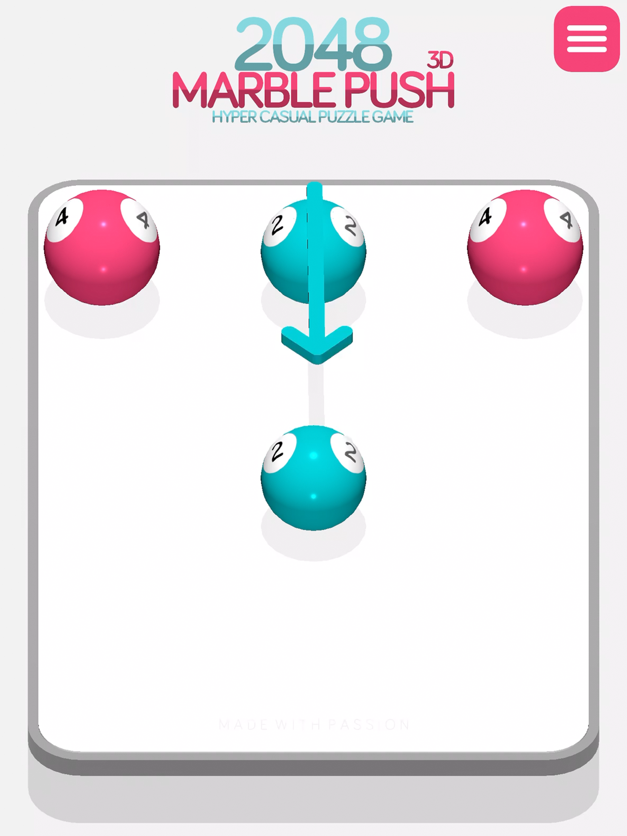 2048 Marble Push 3D