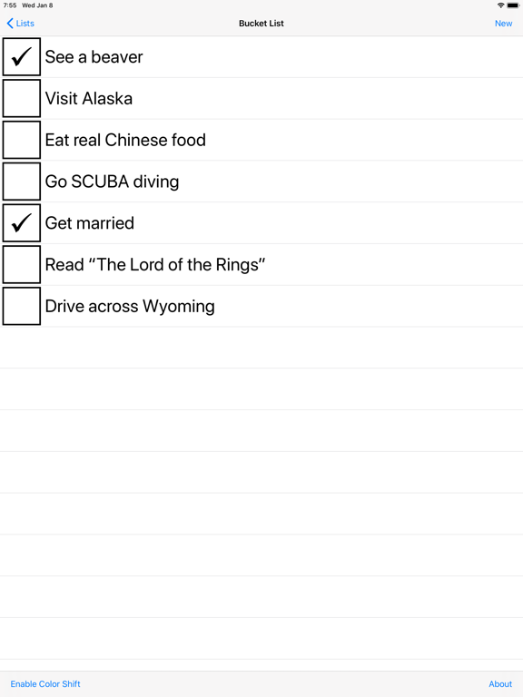 Checkonic: Easy Checklists iPad screenshot 3 - Productivity app