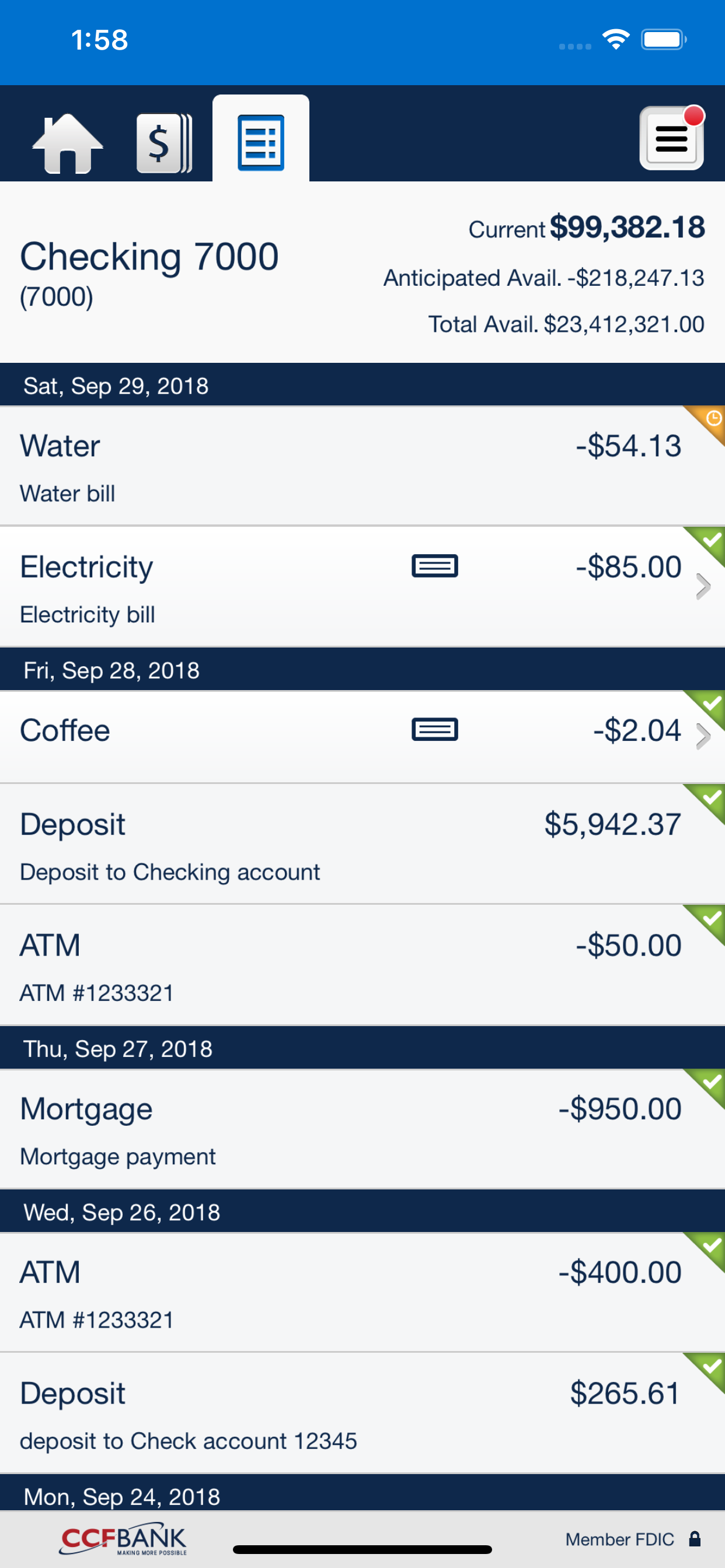 CCFBank Business Mobile screenshot 5