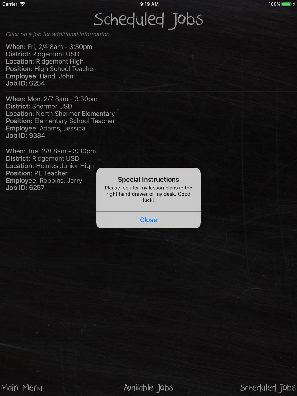iPad screenshot