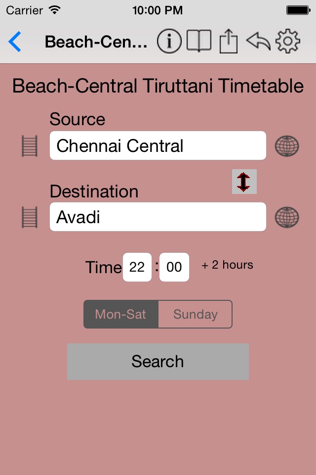 Chennai Local Train Timetable screenshot 4