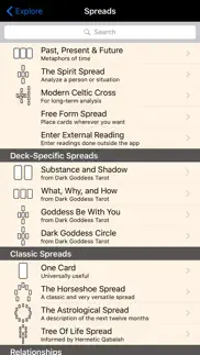 dark goddess tarot iphone screenshot 3