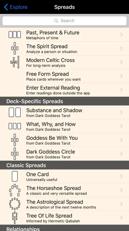 Dark Goddess Tarot screenshot 3 of 5