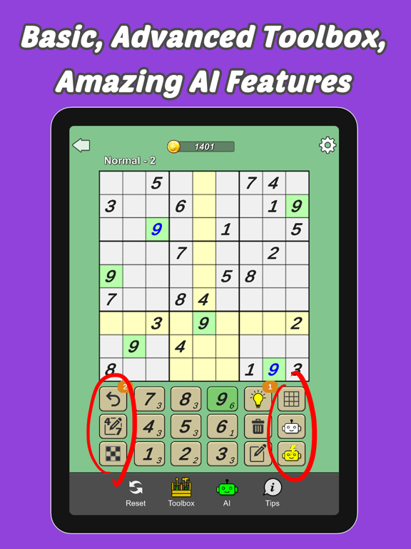 Screenshot #5 pour Puzzle Gym : Sudoku, Démineur