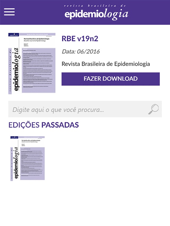 Screenshot #5 pour Revista Bras. de Epidemiologia