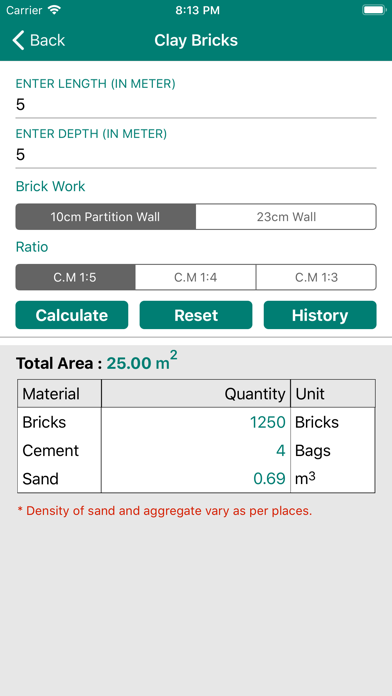 Civil Material Estimator screenshot 3