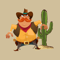 App Icon for Wild West Stickers - Cowboys App in Brazil IOS App Store