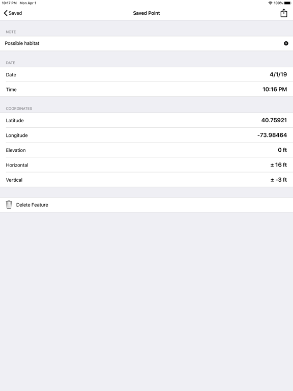 The GPS App iPad screenshot 5 - Navigation app