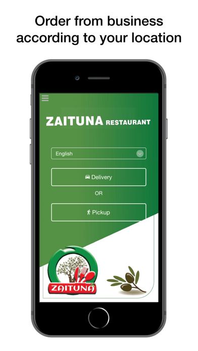 Zaituna Restaurant Delivery Screenshot