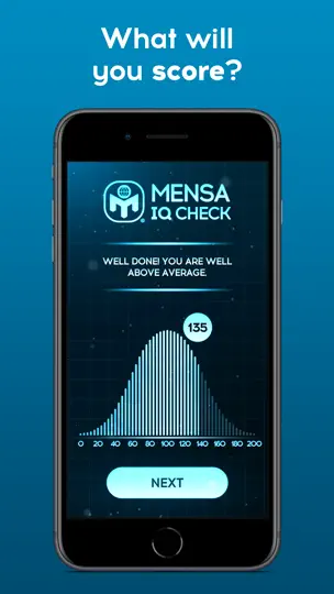 Captura de pantalla de Mensa IQ Check en iPhone 4