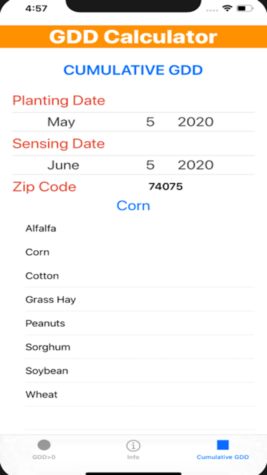 #5. Growing Degree Days Calculator (iOS) 由: Oklahoma State University