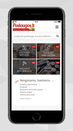 Paslaugos.lt screenshot 1