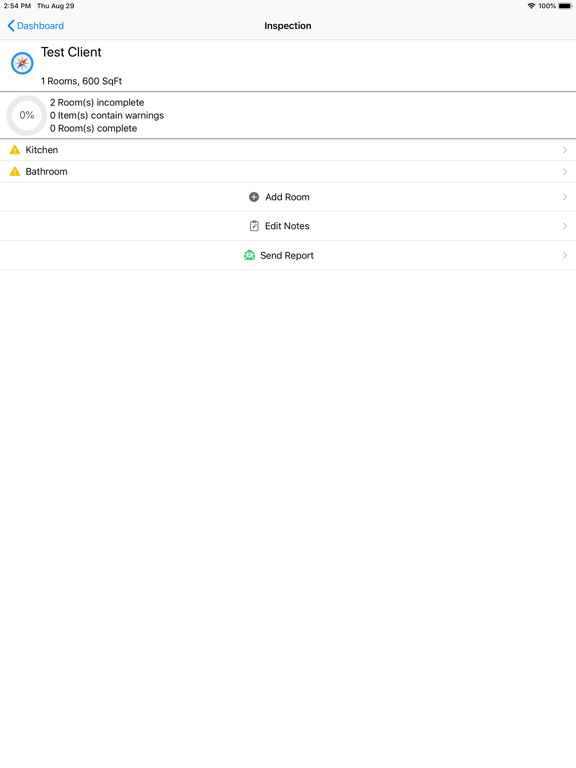 The Plumbers Report Card iPad screenshot