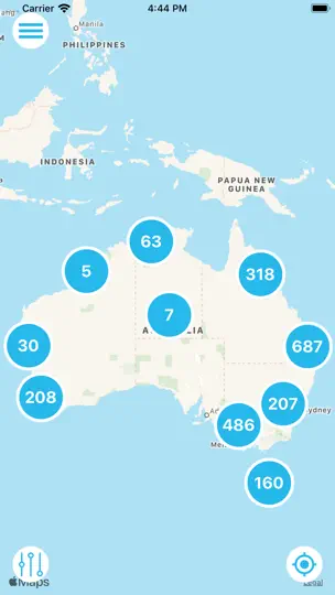 Capture d'écran de WikiFarms Australia sur iPhone 1