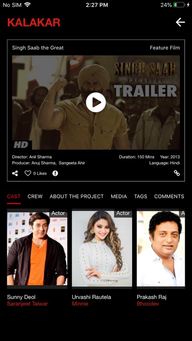 Kalakar- The Bollywood Network iPhone screenshot 6 - Social Networking app