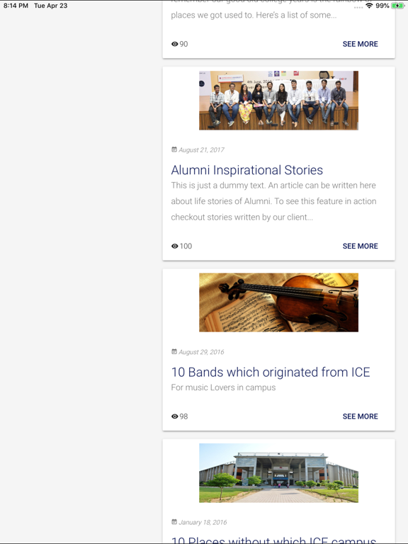 The Common Room iPad screenshot 4 - Social Networking app