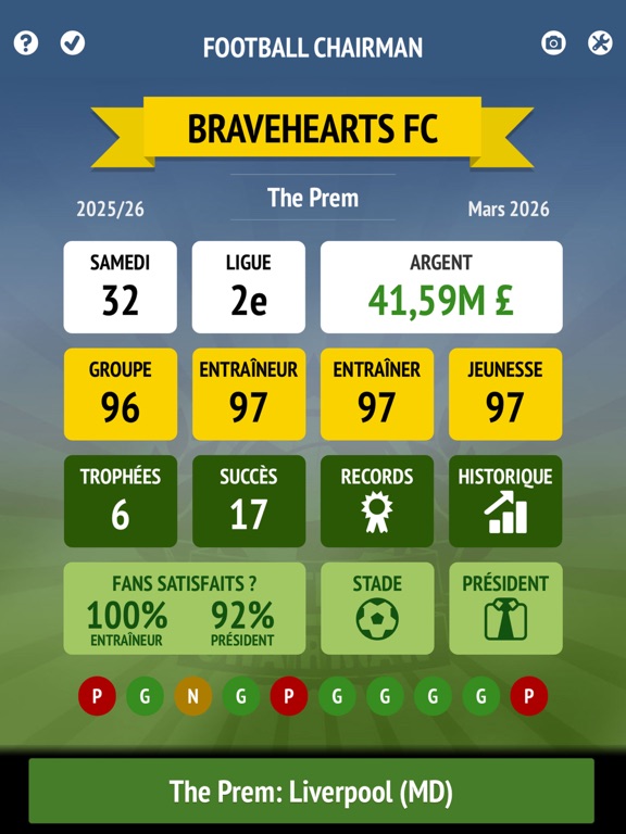 Screenshot #4 pour Football Chairman