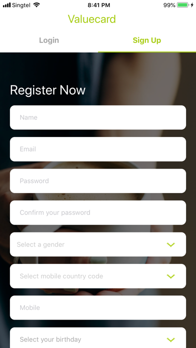 Screenshot #2 pour Valuecard App