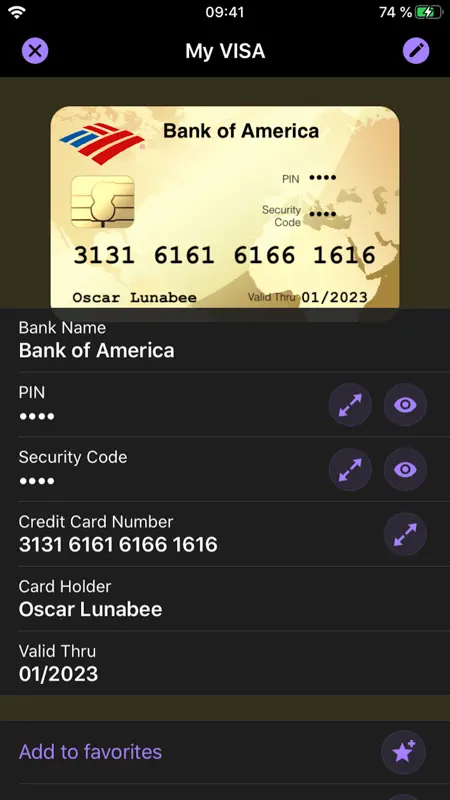 oneSafe+ password manager screenshot 2 of 6