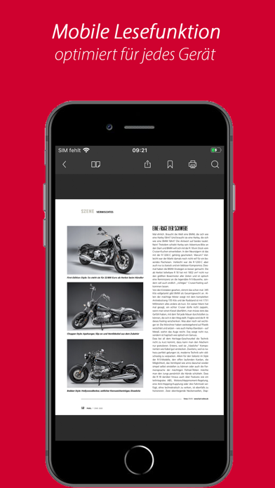 Motorrad Kiosk Screenshot