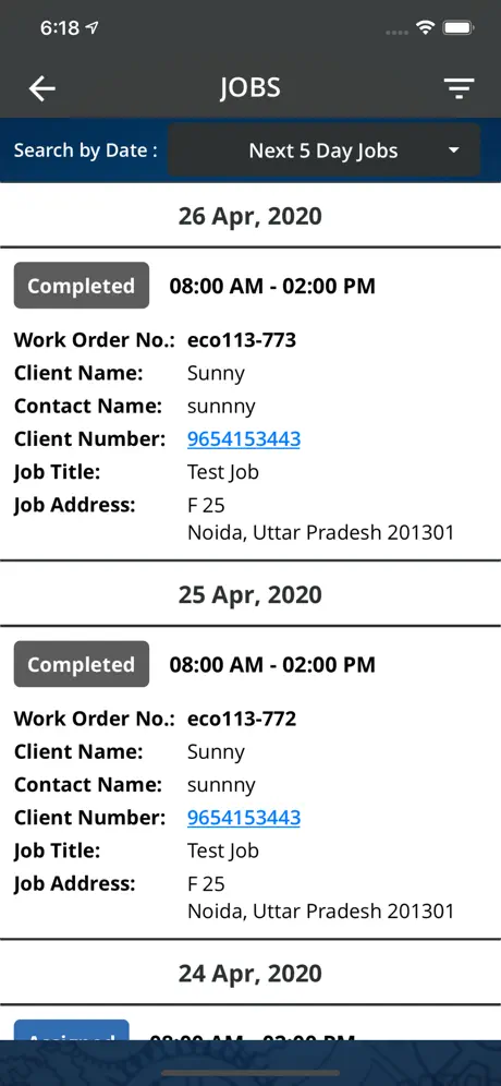 Work Force Tracker FSM
