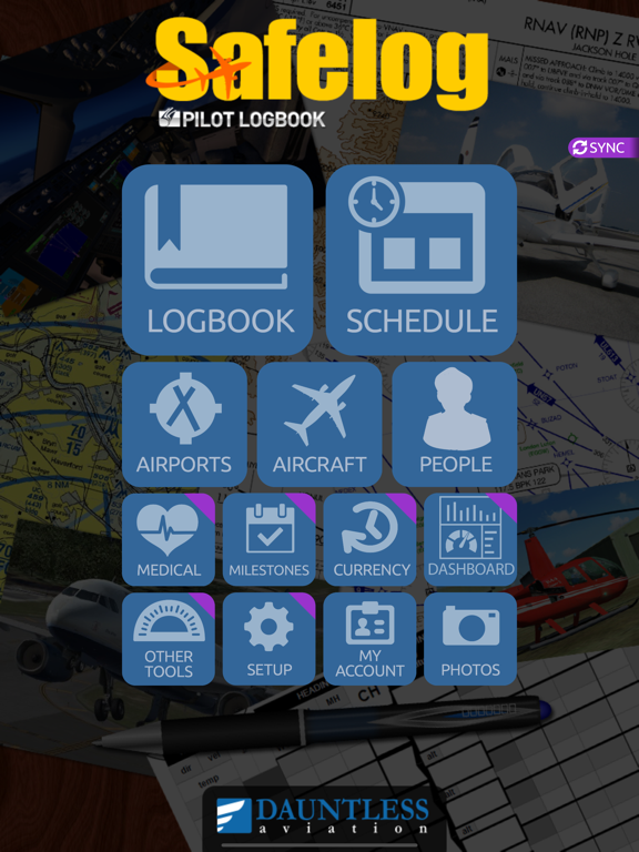 Safelog Pilot Logbook screenshot