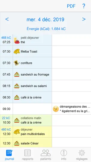 Capture d'écran de FoodSQCare sur iPhone 1