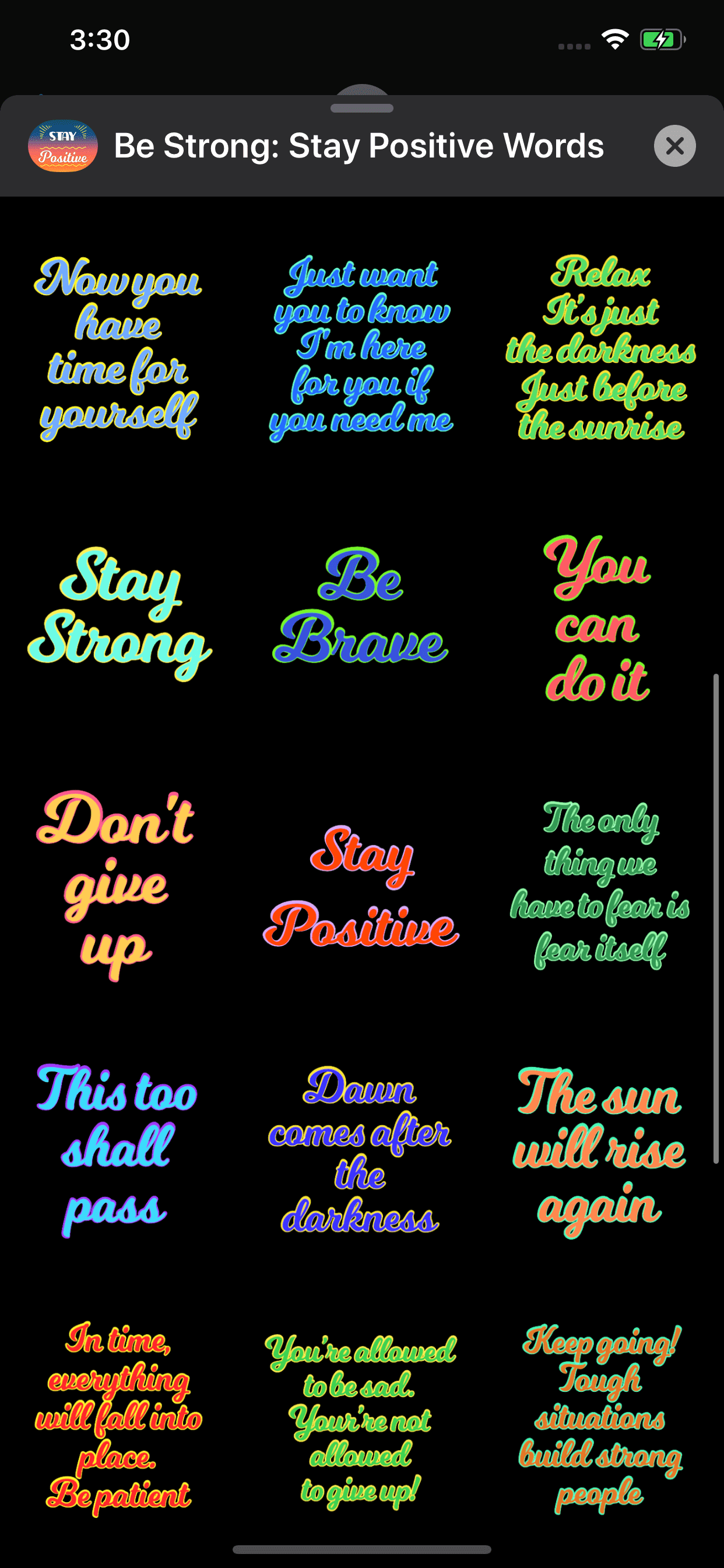 Stay Strong: Be Positive Words