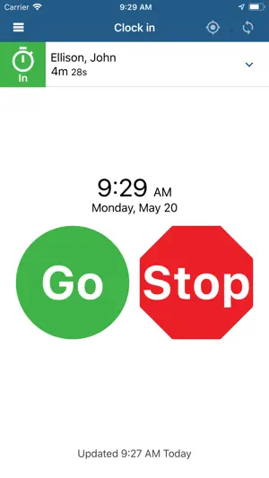 ExakTime Mobile–Time Clock App screenshot 1