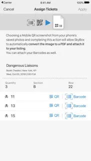 skybox ticket resale platform iphone screenshot 3