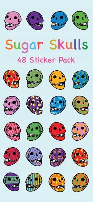 Sugar Skulls Sticker Pack 1(圖1)-速報App