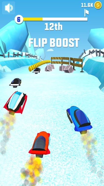 Flippy Snow Rider Race screenshot-4