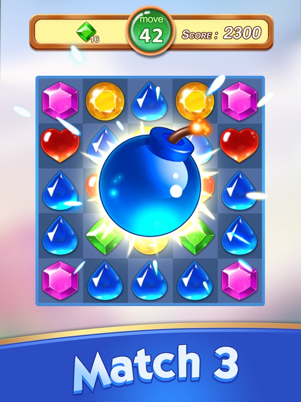 Jewels & Gems - Match 3 Games screenshot 7