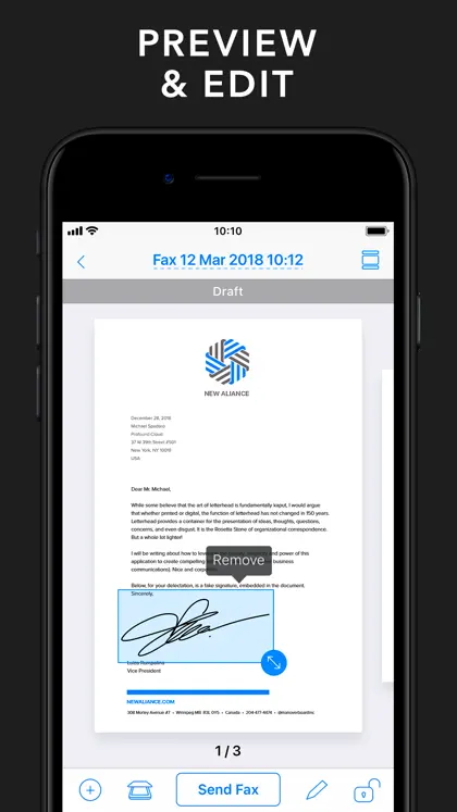 Captura de tela 4 de 5 de FAX from iPhone & iPad App