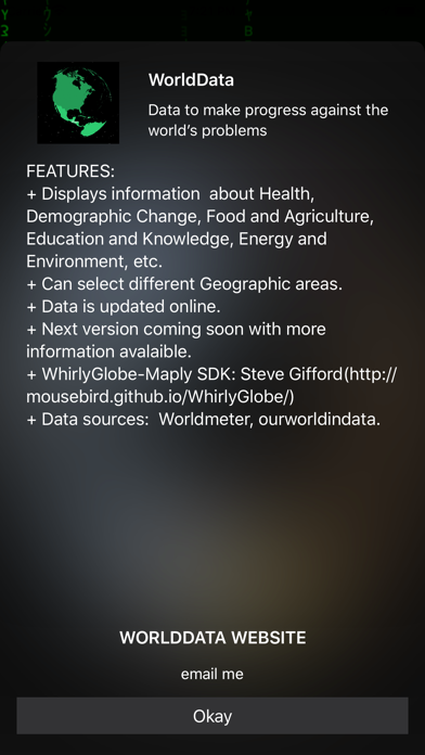 WorldData Screenshot