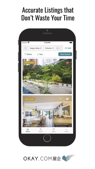 OKAY.COM – HK Property Agent Screenshot