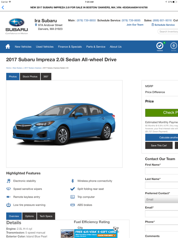 Ira Subaru iPad screenshot 4 - Shopping app