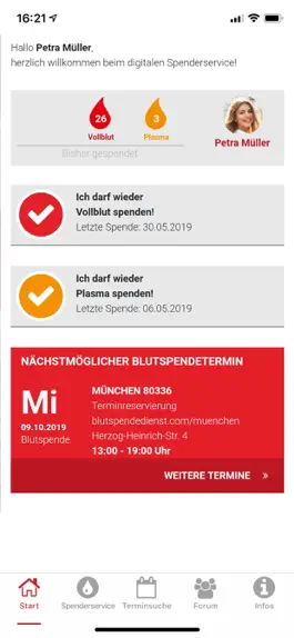 Game screenshot Blutspende hack