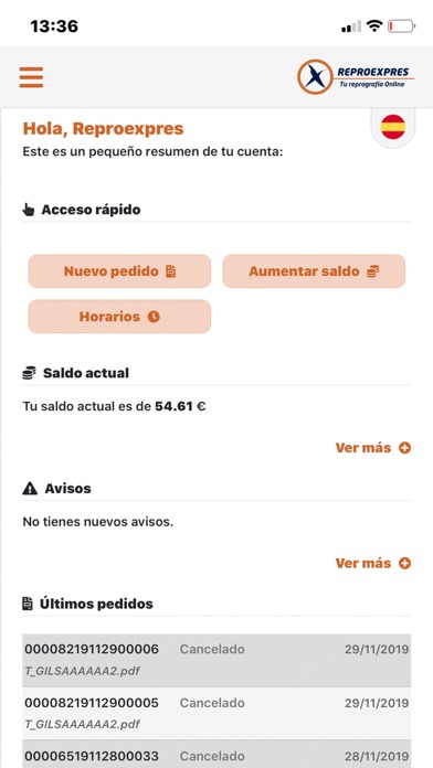 Screenshot #1 pour Impresora Reproexpres