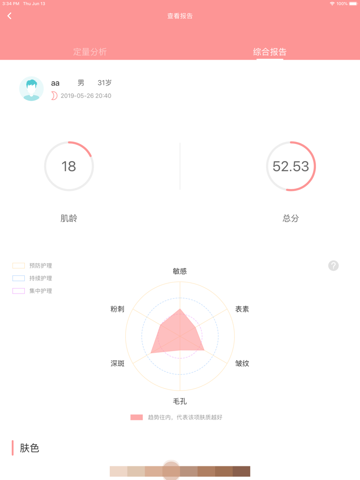 #3. 喜报皮肤检测 (iOS) 由: 杭州若茶科技有限公司