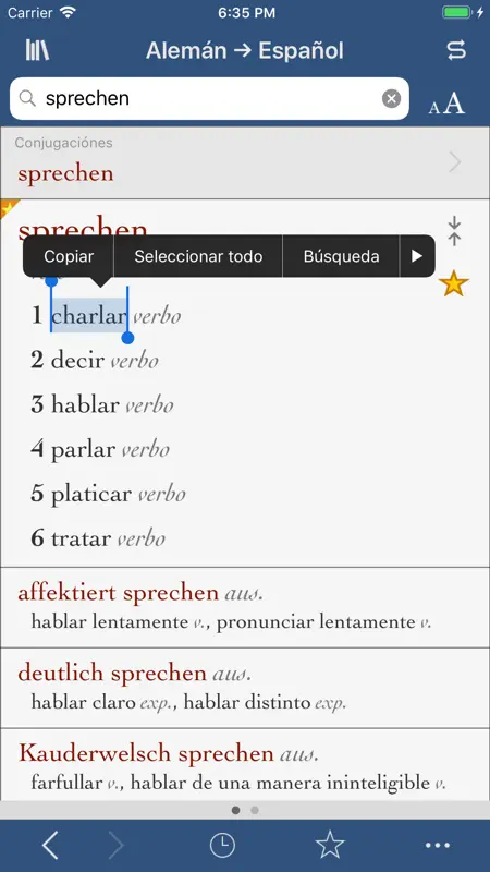 Ultralingua español-alemán screenshot 1 of 3