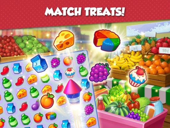 Supermarket Mania - Match 3 iPad app afbeelding 1