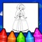 Princess Coloring Drawing Book