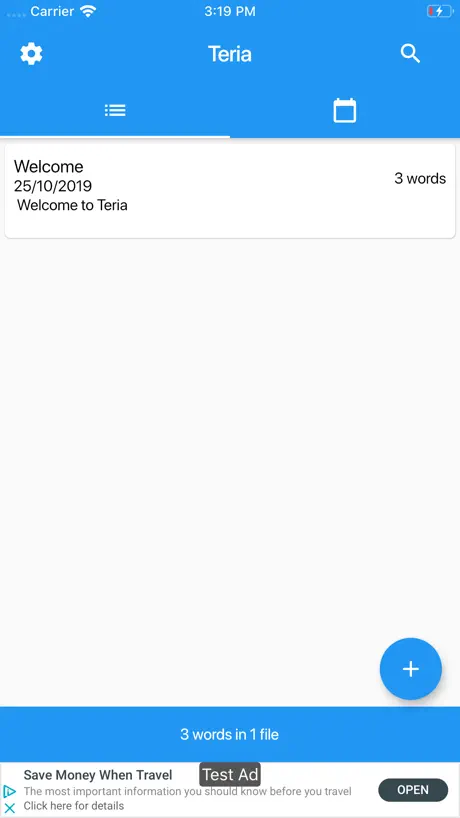 Teria - Write notes quickly