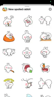 top spoiled rabbit stickers iphone screenshot 2