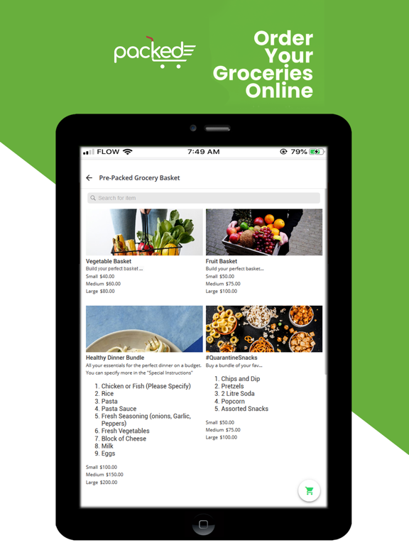 Screenshot #5 pour Packed Grocery Delivery