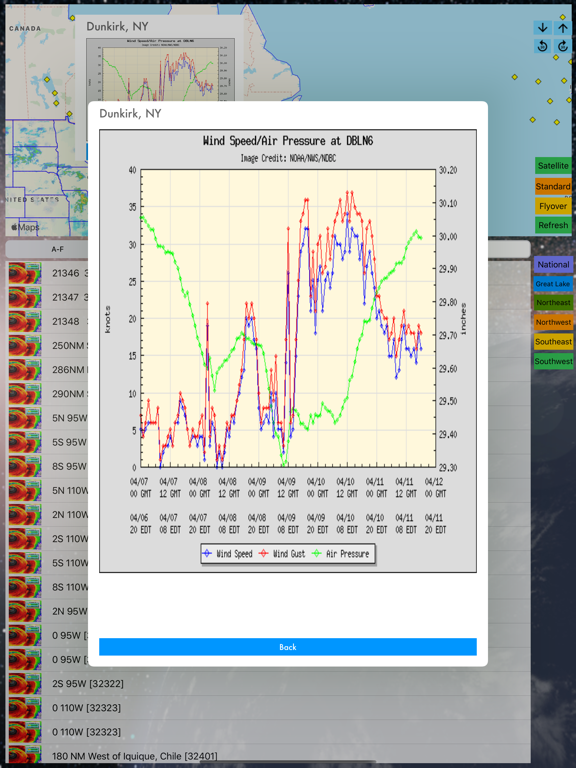 Instant NOAA Buoys 3D iPad screenshot 8 - Weather app