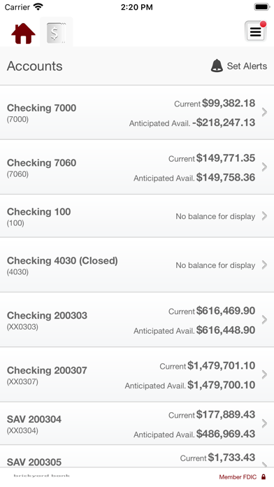 Brickyard Bank Business Screenshot