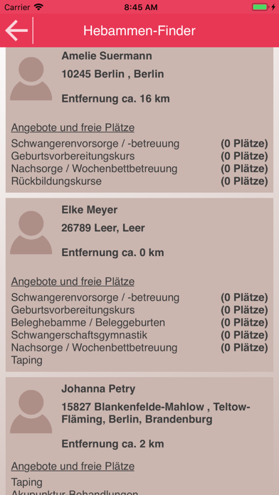 Screenshot #3 pour Leopold Hebammen Deutschland